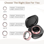 Smart Ring for Women, Fitness & Activity Tracker with Blood Pressure/Heart Rate Monitor, Sleep Tracker, Step Counter, IP68 Waterproof Ring for iOS & Android,Fast Charge, No Subscription (Pink,Size9）