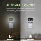 Night Sky Mountains Night Light, Moon Night Light Plug into Wall with Dusk to Dawn Sensor, LED Lamp Energy Saving Lights for Men Women Boys Girls,Lamp for Bedroom Bathroom Hallway