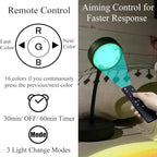 JIMEI Sunset Lamp Projector Led Lights for Bedroom Night Light RGB Lights Sun Sunlight Sunrise Lamp 10w 360° Rotation Mood Lighting Home/Room Decor Christmas Gifts for Women,Tabletop Multicolor