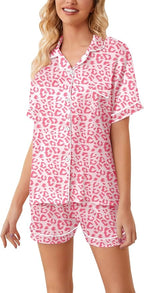Girls & Womens Satin Pajamas Set, Silk Button-Down Sleepwear 2 Piece Nightwear, 3 Years - Women XXL