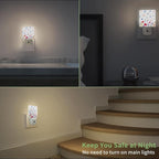 Meadow Butterfly Night Light, Night Light Plug into Wall with Dusk to Dawn Sensor, LED Lamp Energy Saving Lights for Men Women Boys Girls,Lamp for Bedroom Bathroom Hallway