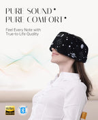 MUSICOZY Sleep Headphones Bluetooth Sleep with Headphones Eye Wireless Bluetooth 5.4 with Adjustable Headband Total Blackout for All Night Sleep, Travel & Nap
