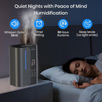 OGACFO 5L Smart Air Humidifiers for Bedroom with Essential Oils, Top Fill 50H Runtime Cool Mist Large Humidifiers for Home Bedroom Nursery, 28 dB Quiet Humidifier for Baby & Plants