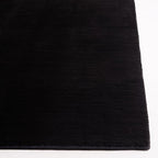 SAFAVIEH Washable Rug Faux Rabbit Fur Shag Collection - 2'6" x 12' Runner, Black, Slip Resistant & Easy Cleaning, Ideal for Living Room, Hallway, Foyer, Nursery, Bedroom (FRF100Z)
