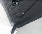 TONGDADA California King Size Weighted Blanket | 90''x108'',25lbs | Perfect for Couples | Premium Cotton Material with Glass Beads | Dark Grey