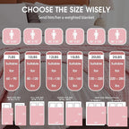 Pink Weighted Blanket for Adults 12lbs, 48"x72", Twin Full Size Breathable Cooling Minky Heavy Throw Blanket for 110-130lbs, Soft Winter Thick Big Blankets Weighted Comforter Gift for Sleeping