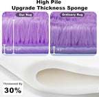 Purple Area Rugs for Girls Bedroom Living Room, 5x8 Fluffy Fuzzy Shaggy Carpet for Kids Playroom Nursery, Thick Soft Plush Mat for Kids Baby Boys Teen Dorm Home Decor Aesthetic