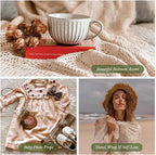 Zenviro Boho Throw Blanket, 50"x60", 100% Handmade Crochet Throw Blankets,100% Cotton Beige Throw, Decorative, Vintage Lace Blanket, Boho Decor, Photo Prop, Lightweight Knit
