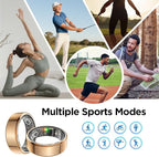 BENIO Gen 2 Smart Ring for Women & Men, Heart Rate,Fitness Tracker with Sleep，Step/Sleep/Blood Oxygen/Heart Rate Tracker, 5ATM Waterproof for iOS and Android,No Subscription, Xmas Gifts,Rose Gold 7