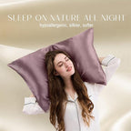 ZIMASILK 100% Pure Mulberry Silk Pillowcase for Hair and Skin Health,Soft and Smooth,Both Sides Premium Grade 6A Silk,600 Thread Count,with Hidden Zipper,1pc(Standard 20''x26'',Dark Mauve)
