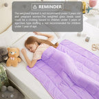 L'AGRATY Weighted Blanket - 36"x48" 5lbs Microfiber Material with Glass Beads Small Blanket for All-Season Summer Fall Winter Soft Thick