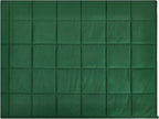 TONGDADA Kids Weighted Blanket | 40''x60'',10lbs | for Child Between 80-125 lbs | Premium Cotton Material with Glass Beads | Dark Green