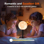 Moon Lamp LED Night Light - Dimmable Bedside Lamps Small Modern Bedroom Lamp LED Desk Light with 25 Lighting Modes 3D Printed Realistic Moon Surface - Perfect for Girls Boys Kids Birthday