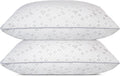 HIMOON Shredded Memory Foam Pillows, Medium Firm King Size Pillows 2 Pack,Couples Bed Pillows for Side Back Stomach Sleepers Set of 2