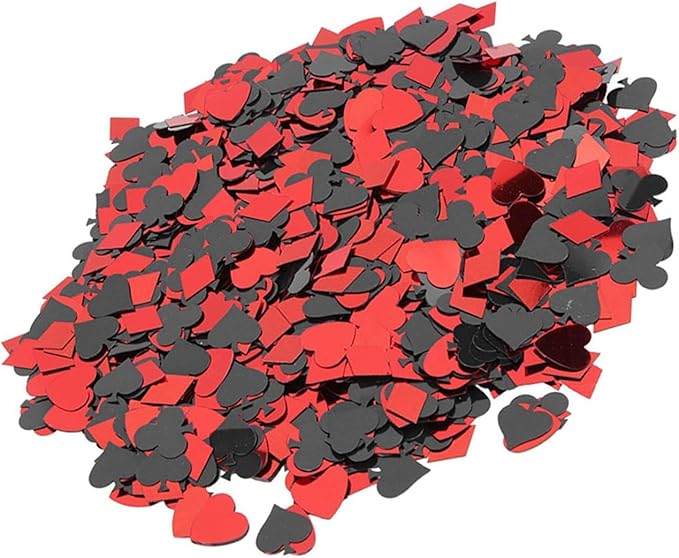 60g Party Confetti, Lightweight PVC Table Scatters with Mixed Colors and Shapes, for Wedding Birthday Night Party Decorations (Heart peach and plum mixed style)