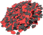 60g Party Confetti, Lightweight PVC Table Scatters with Mixed Colors and Shapes, for Wedding Birthday Night Party Decorations (Heart peach and plum mixed style)