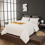Cottonight White Velvet Comforter Set Full Plush Fluffy Bedding Set Full Warm Cozy Super Soft Blanket Quilts Heavyweight Flannel Comforter Set with 2 Pillowcases Soft Comfy