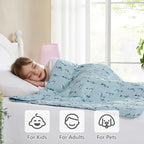 L'AGRATY Weighted Blanket - 36"x48" 3lbs Microfiber Material with Glass Beads Small Blanket for All-Season Summer Fall Winter Soft Thick