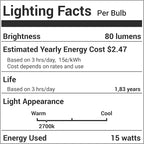 BlueStars 14 Packs E12 T20 15W Salt Rock Lamp Bulb 120V 2700K Warm White Light for Himalayan Salt Lamps & Baskets, Scentsy Plug-in & Wax Warmers, Night Lights