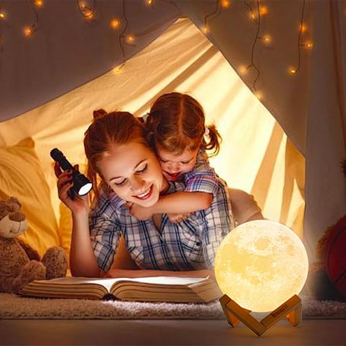 Moon Lamp Galaxy Lamp Upgraded Timing 7.1 Inch 16 Colors 3D Moonlight Galaxy Light,Moon Night Light for Adults,Kids Lamp Moon Gifts for Women Girls Boys Bedroom