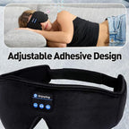 3D Sleep Mask with Bluetooth Headphones, Bluetooth Wireless Music Eye Mask, Sleeping Headphones for Side Sleepers, Sleep Mask with Bluetooth Headphones Ultra-Thin Stereo Speakers for Men&Women