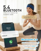 Sleep Headphones - Headband Headphone | Wireless & Wired Palyback 2in1 | Sleeping Headphones Bluetooth Headband for Side Sleeper, Elastic Band Wireless Eye Mask Tech Gadgets Gifts
