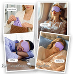 Umisleep Sleep Mask in Certified Mulberry Silk, 22 Momme 6A Soft Eye Masks for Sleep, Adjustable Sleep Masks for Women Men, Light Blocking Sleeping Mask, Silk Eye Mask for Sleeping, Blindfold, Purple