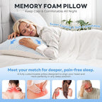 Cooling Bed Pillows for Sleeping 2 Pack Shredded Memory Foam Pillows Standard Size Set of 2 Adjustable Supportive Pillow for Back Stomach Side Sleepers Washable Removable Cover