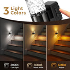 L LOHAS LED Night Lights Plug into Wall, Dimmable Night Light with Dusk-to-Dawn Sensor, Cool White/Soft White/Amber 3 Color Light, Adjustable Brightness, Bubble Nightlight with Rotatable Plug Hallway