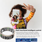 Smart Health Ring for Women Men, Smart Ring Fitness Tracker for iOS Android, Heart Rate, Blood Oxygen, Blood Pressure, Sleep Monitoring,5ATM Waterproof, No Subscription Fee (Silver, 13#)
