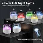 Jellyfish Diffuser 280ml, Cute humidifier, with Remote Control Timer, 7 Color LED Night Light, Essential oiluser Suitable for Home Office, Hotel spa Yoga Room, auto Shut-Off