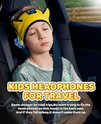 KIDSBAND Kids Headphones, Bluetooth Headband for Kids with Wired Playback 3.5 MM Jack for School, Travel