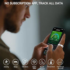 Smart Rings for Women Men,Sleep Tracking Wearable,Fitness Tracker Ring with Step/Heart Rate/Blood Oxygen/Distance/Calorie,Clock Vibration,No Subscription Fee,5ATM Waterproof, iOS&Android(Gold 10)