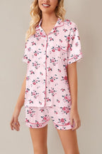 Girls & Womens Satin Pajamas Set, Silk Button-Down Sleepwear 2 Piece Nightwear, 3 Years - Women XXL