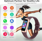 Fitness Tracker with 24/7 Heart Rate, Blood Oxygen Blood Pressure Sleep Monitor, Activity Trackers 5 ATM Waterproof,Step Calorie Counter Pedometer Health Smart Watch for Women Men