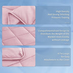 Topcee Weighted Blanket for Adults (12 lbs, 48" x 72") Twin Size Soft Cooling Heavy Blanket Sleeping, Apply to 110-130 lbs Body, Thick Breathable Blanket with Glass Bead, Easy Care