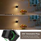 L LOHAS LED Night Light, 2 Pack Night Lights Plug into Wall, 3000K Warm White, Farmhouse Barn Plug in Light with Dusk to Dawn Sensor, for Bedroom, Bathroom, Kitchen, Hallway