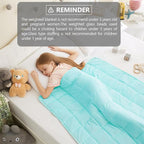 L'AGRATY Weighted Blanket - 36"x48" 3lbs Microfiber Material with Glass Beads Small Blanket for All-Season Summer Fall Winter Soft Thick
