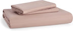 Bedsure Duvet Cover King Size - Soft Double Brushed Bedding Set for Kids & Adults, Zipper Closure, 3 Pieces, Includes 1 Duvet Cover (104"x90") & 2 Pillow Shams, NO Comforter, Dusty Rose