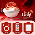 PIKOY Ambient Lighting with 11 Mixed+4 Solid Colors for Teen Girl Gifts Trendy Stuff Rose Flower Mood Light Sunset Lamp Dimmable Night Light Projector for Bedroom with Remote Mothers Day Gifts for Mom