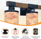 Vanity Lights for Bathroom Wall Lights for Bedroom Living Room Soft Pink Roses Floral Light Modern Bathroom Light Fixtures Wall Sconces 3 Light Home Decor