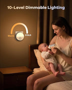 Wall Plug in White Noise Sound Machine for Office Privacy, Sunset Inspiration Baby Sound Machine for Night Feeding, Sleep Machine with Light and 28 Non-Looping Sounds