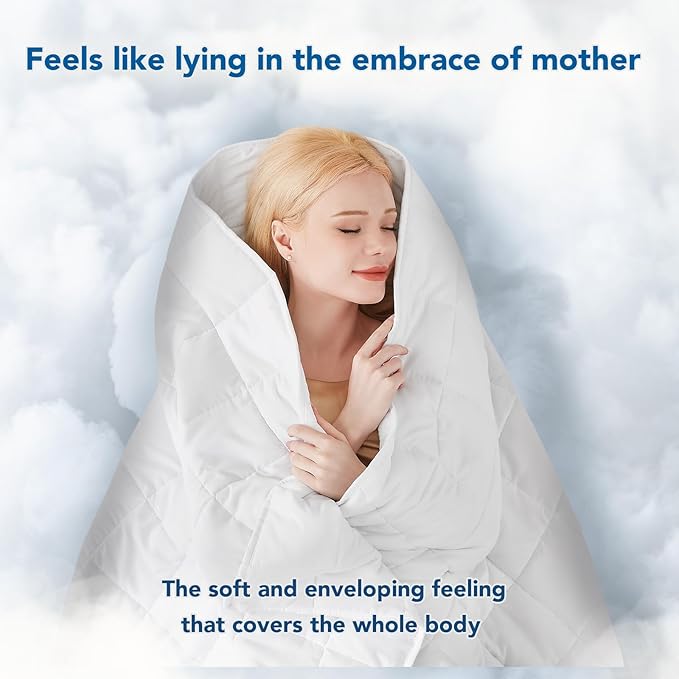 Topcee Weighted Blanket (25lbs 88"x104" Cal King Size) Soft Cooling Heavy Blanket Sleeping, Apply to 240-260 lbs Body, Thick Breathable Blanket with Glass Bead, Easy Care