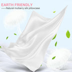 Silk Body Pillow Cover with Zipper, Mulberry Silk Pillow Cases Body Size Ultra Smooth and Soft Breathable Cooling Silk Satin Body Pillowcase for Hair and Skin (20x54 Inches, 1 Pack)