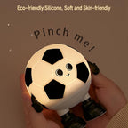 Soccer Night Light, 7 Colors Dimmable Bedside Lamp, Touch Control Night Lamp with Timer for Kids Adults, Used for Camping Party Room Decor (Soccer)