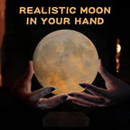 PeacePlanet Levitating Moon Lamp, Gift, LED Table Lamp, Levitate & Rotate in Air, Night Light, Touch Control, Adjustable Brightness, Gift for Girlfriend, Mom, Birthday, Anniversary.