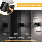 L LOHAS LED Night Lights Plug Into Wall, Plug in Night Light with Light Sensor, 0-100LM Brightness Adjustable, 3D Printing LED Light for Bedroom Birthday Gifts