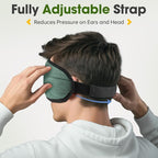 Sleep Mask with Bluetooth Headphones, Blackout Sleep Headphones for Side Sleepers, Ultra-Thin Bluetooth 5.4 Stereo Speaker Eye Mask for Travel, Meditation, Cool Gadgets (Grey)