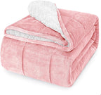 yescool Weighted Blanket for Adults (15 lbs, 60" x 80", Hot Pink) Heavy Blanket for Sleeping Perfect for 140-160 lbs, Queen Size Breathable Blanket with Premium Glass Bead, Machine Washable