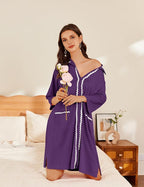 Ekouaer Women Zipper Robe Lightweight House Coat Zipper Front Short Bathrobes Soft Nightgown with Pockets S-3XL